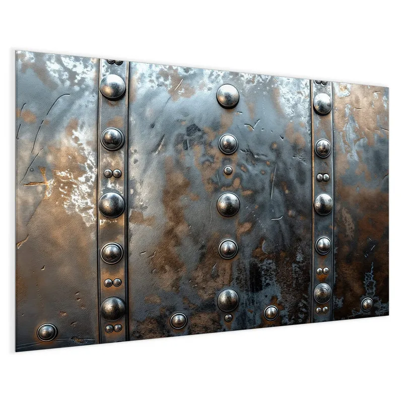 Magnettafel - Stahlplatte mit Nieten