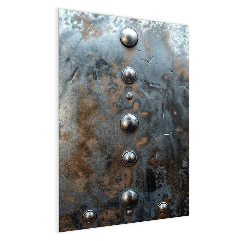 Magnettafel - Stahlplatte mit Nieten