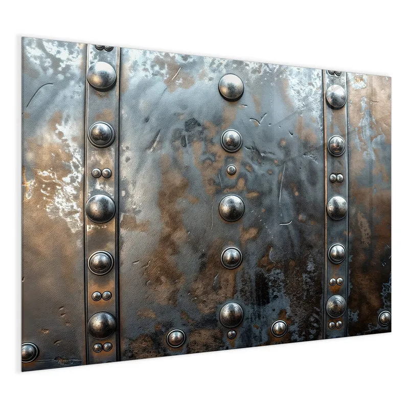Magnettafel - Stahlplatte mit Nieten