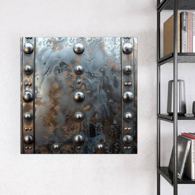 Magnettafel - Stahlplatte mit Nieten