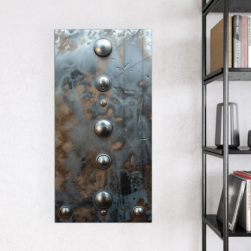 Magnettafel - Stahlplatte mit Nieten