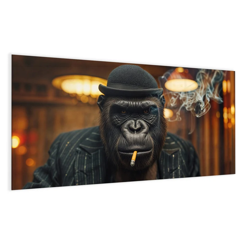 Magnettafel - Gorilla im Anzug