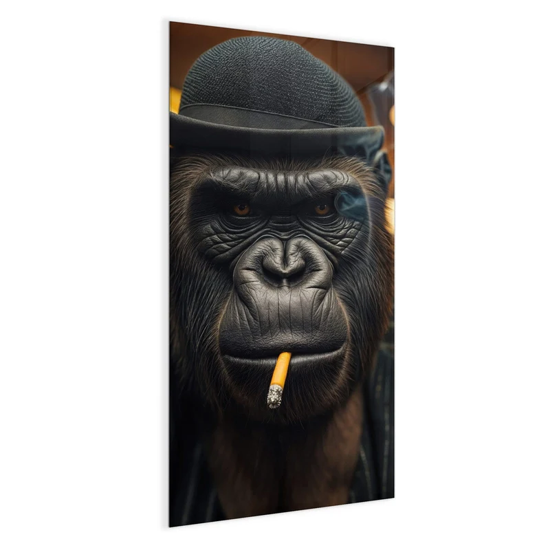 Magnettafel - Gorilla im Anzug