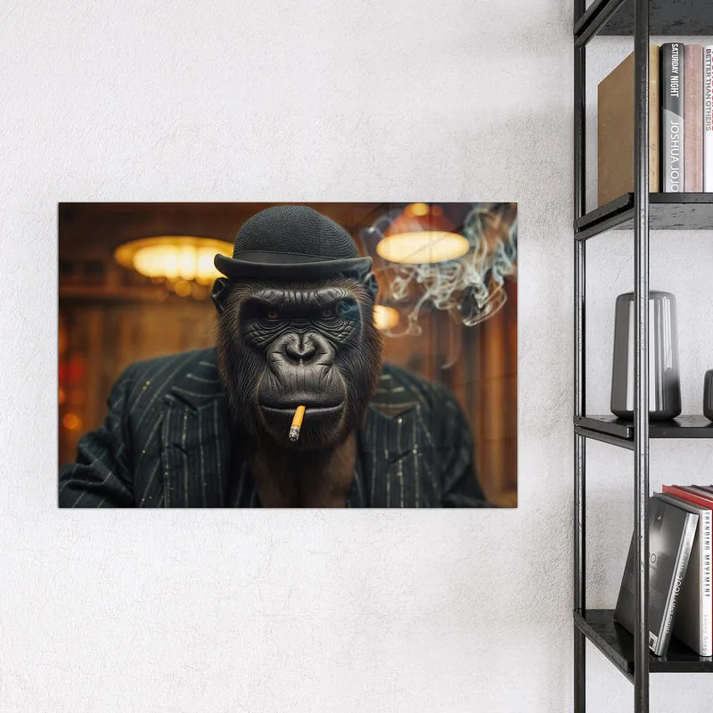 Magnettafel - Gorilla im Anzug