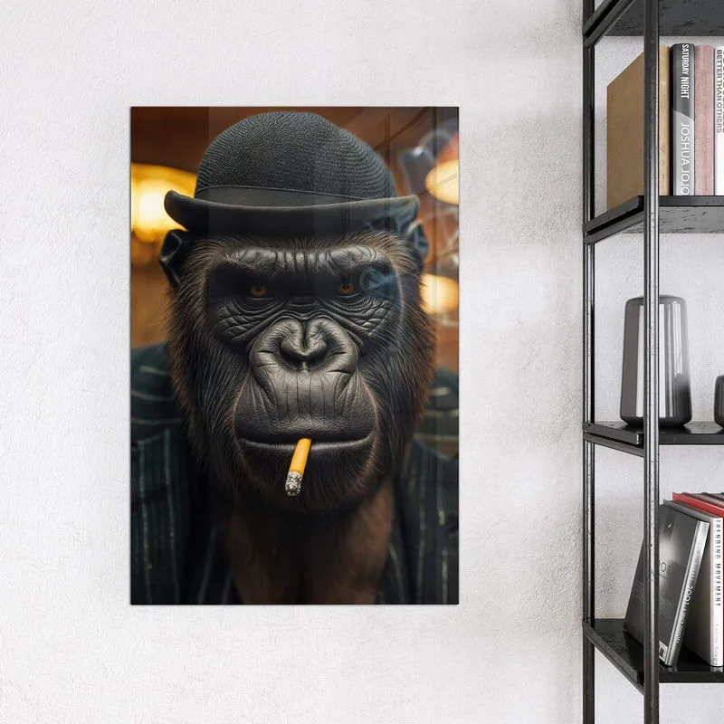 Magnettafel - Gorilla im Anzug