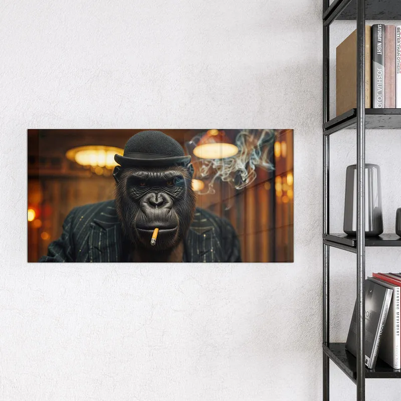 Magnettafel - Gorilla im Anzug
