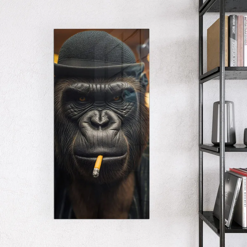 Magnettafel - Gorilla im Anzug