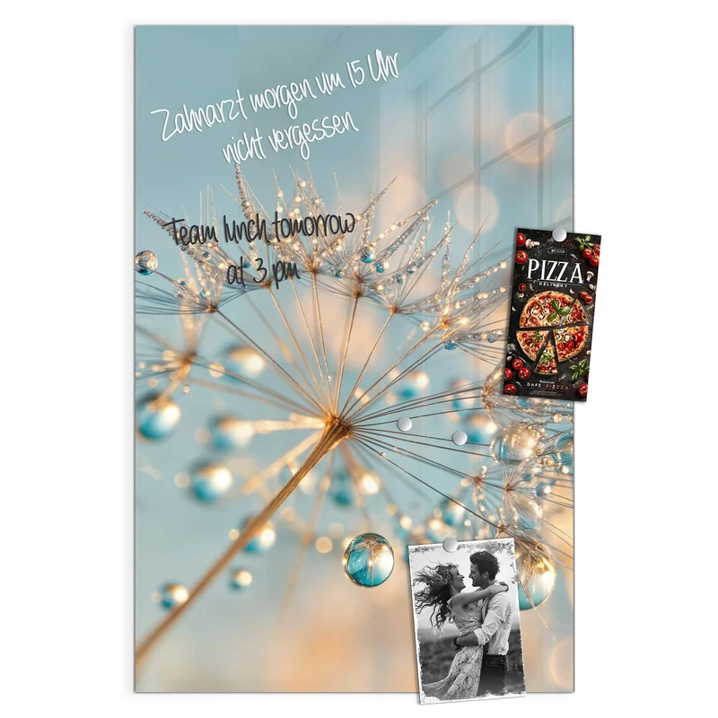 Magnettafel - Pusteblume am Himmel