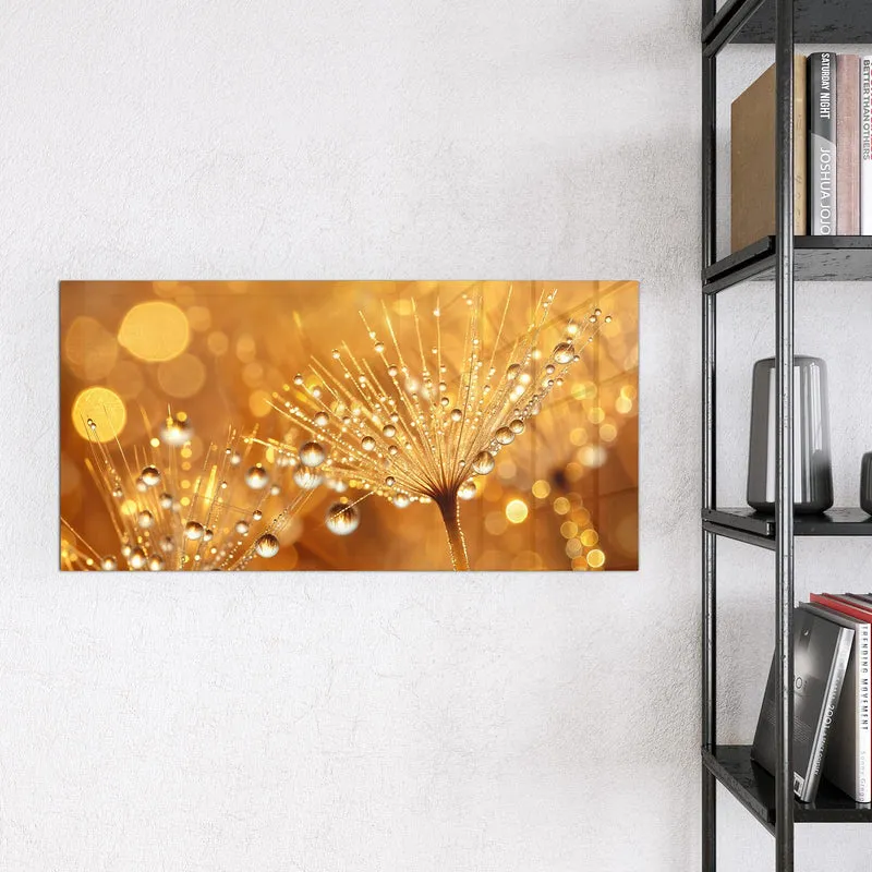 Magnettafel - Pusteblume voll Tau