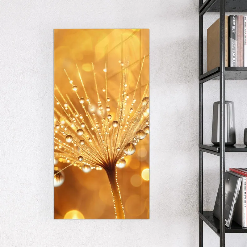 Magnettafel - Pusteblume voll Tau