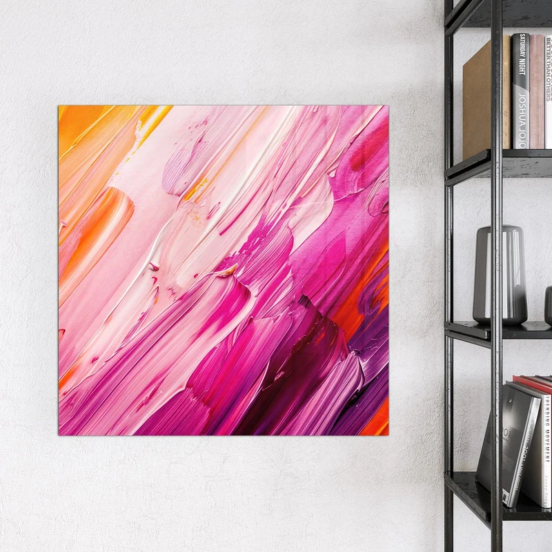 Magnettafel - Rosa Pinselstriche