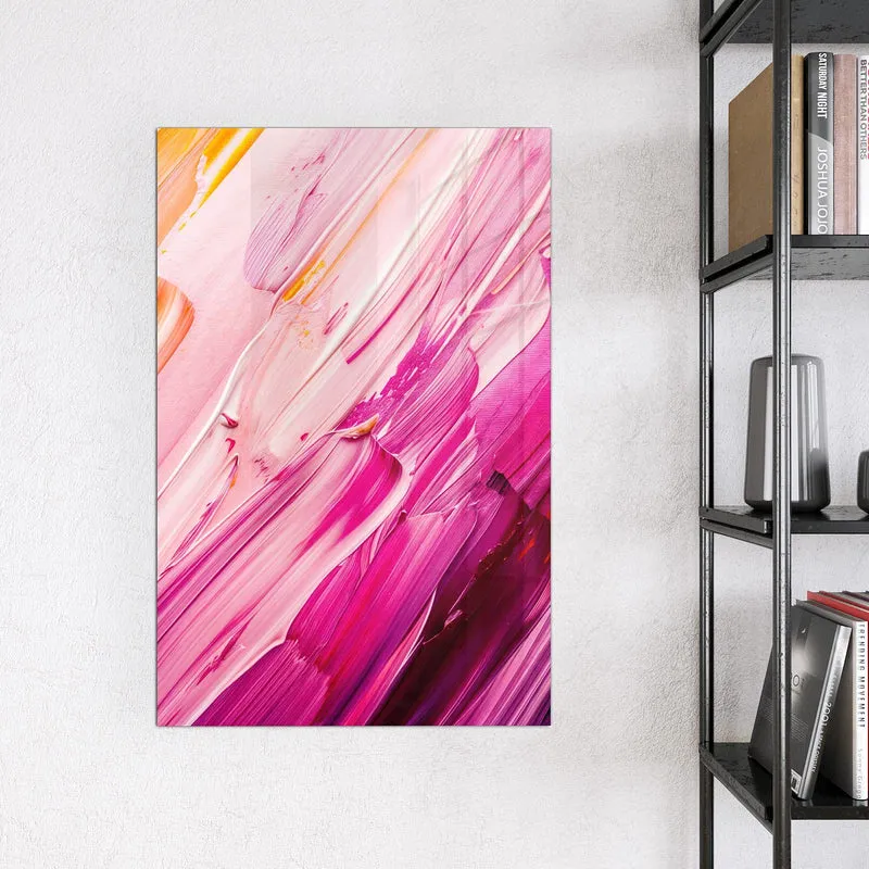Magnettafel - Rosa Pinselstriche