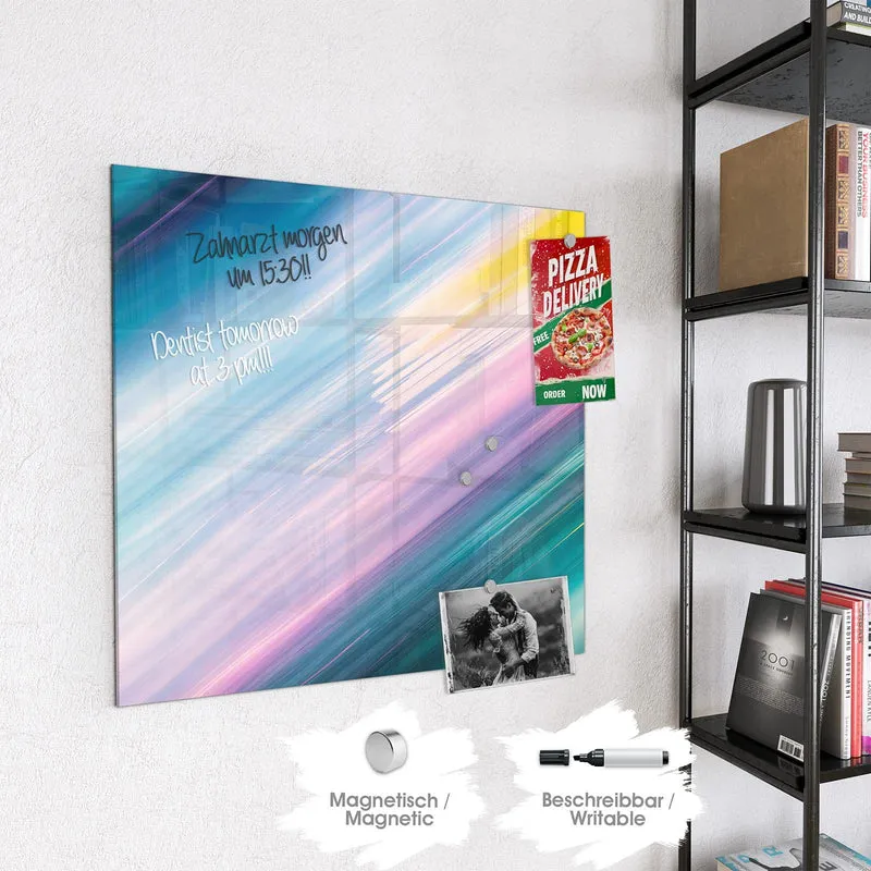 Magnettafel - Farbiges Streifenmuster