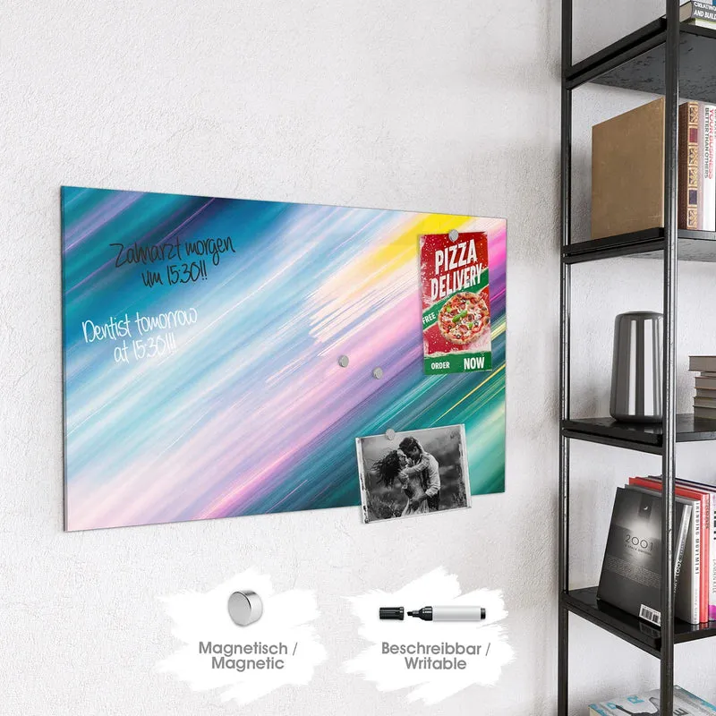 Magnettafel - Farbiges Streifenmuster