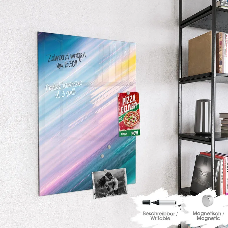 Magnettafel - Farbiges Streifenmuster