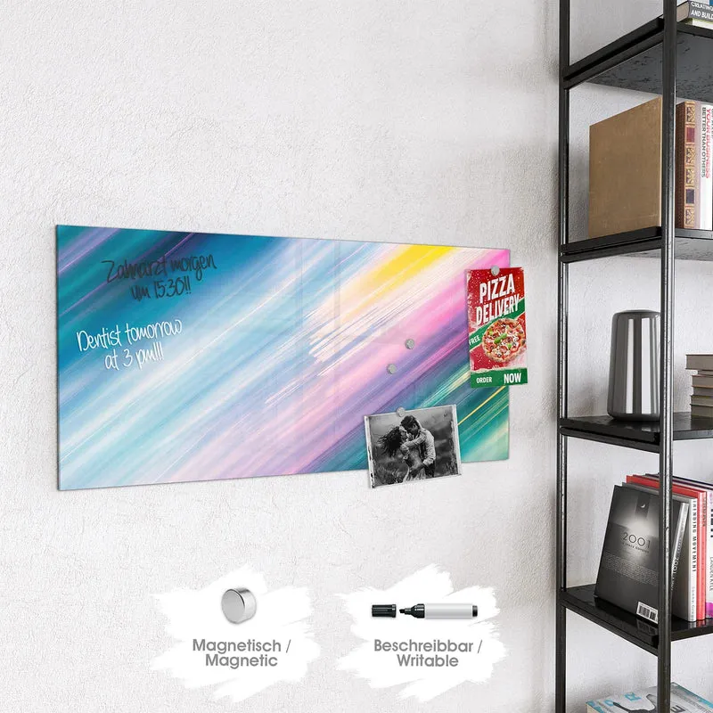 Magnettafel - Farbiges Streifenmuster