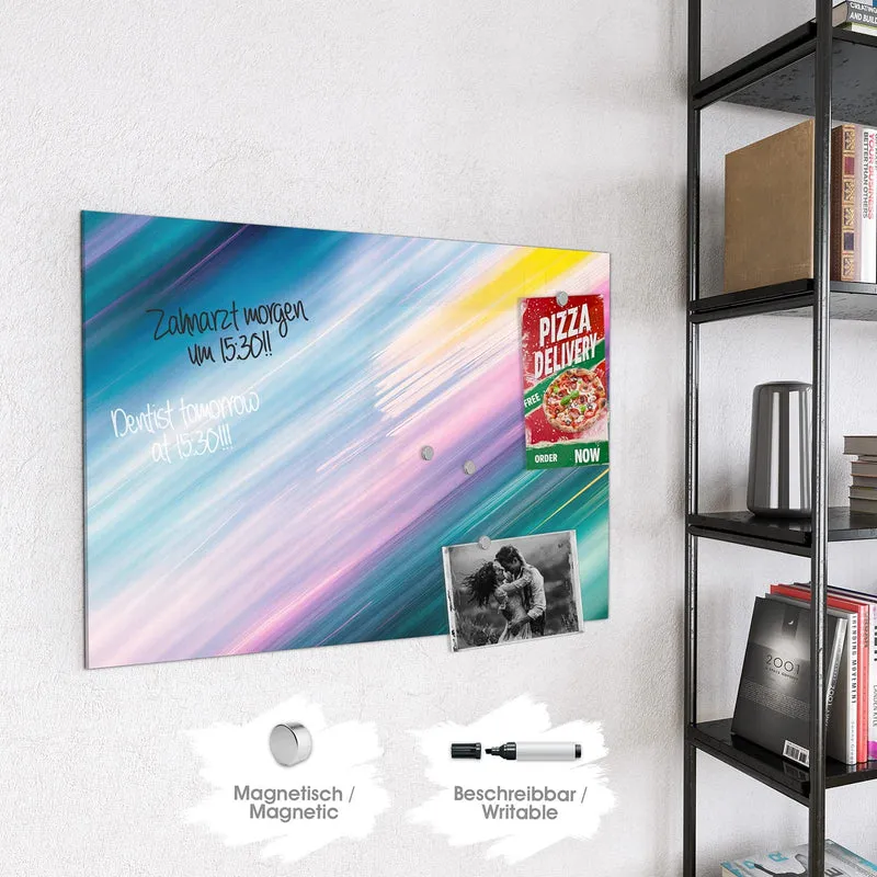 Magnettafel - Farbiges Streifenmuster