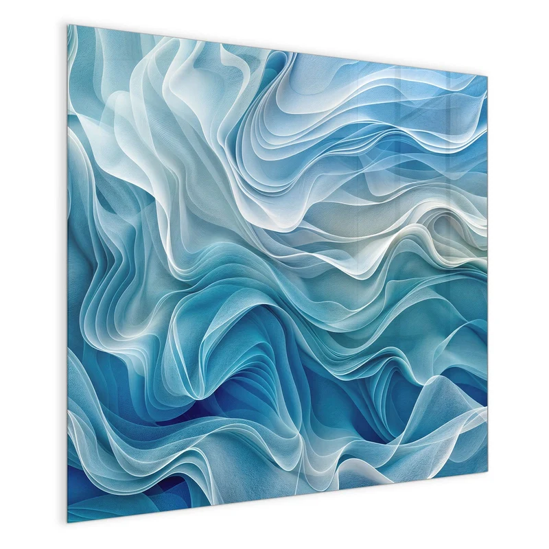 Magnettafel - Wellen in Blau