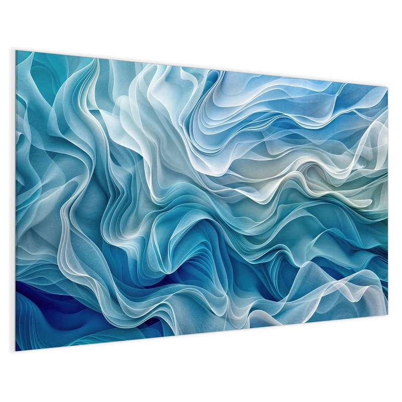 Magnettafel - Wellen in Blau