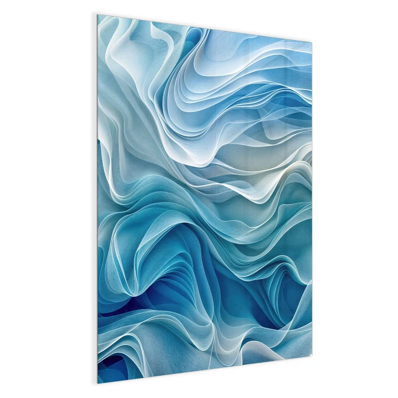 Magnettafel - Wellen in Blau