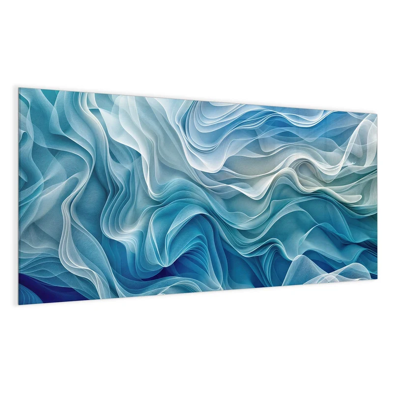 Magnettafel - Wellen in Blau
