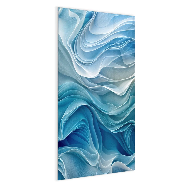 Magnettafel - Wellen in Blau