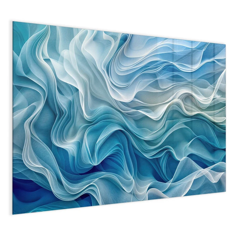 Magnettafel - Wellen in Blau
