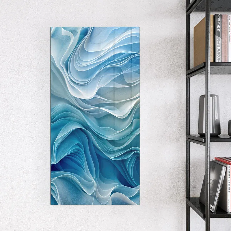 Magnettafel - Wellen in Blau