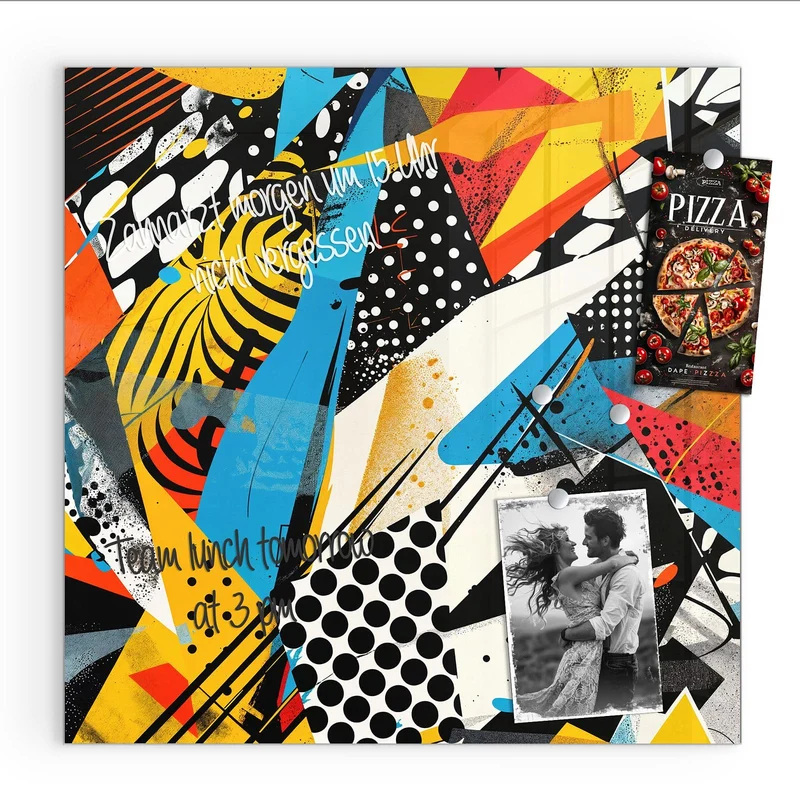 Magnettafel - Pop Art Collage