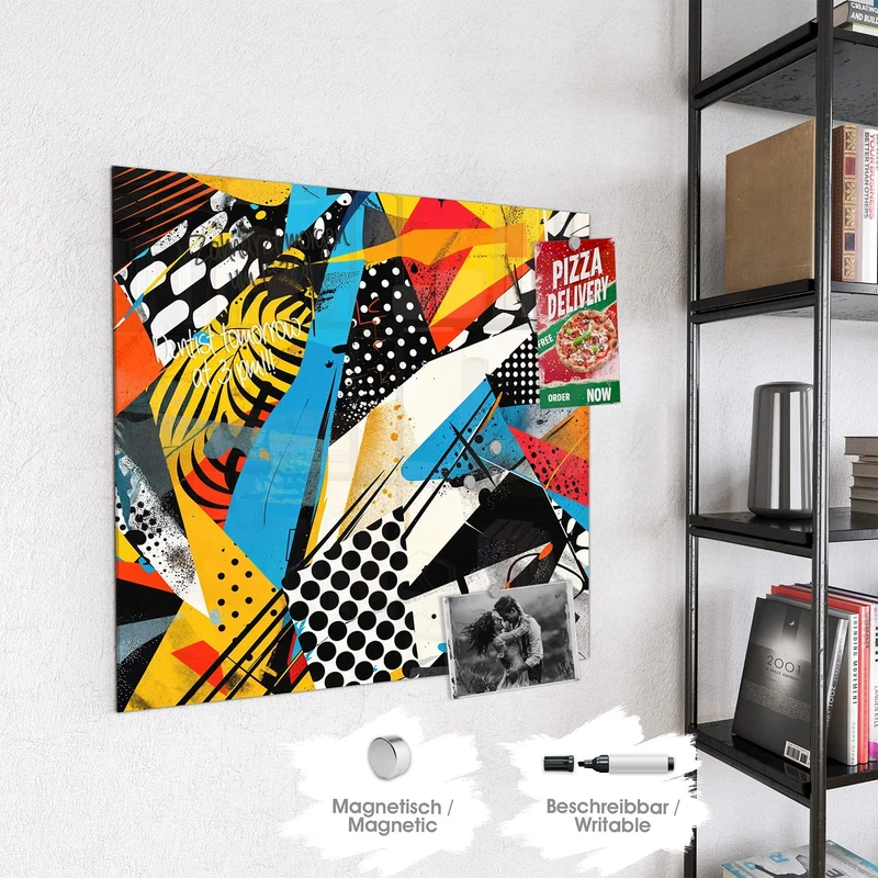 Magnettafel - Pop Art Collage