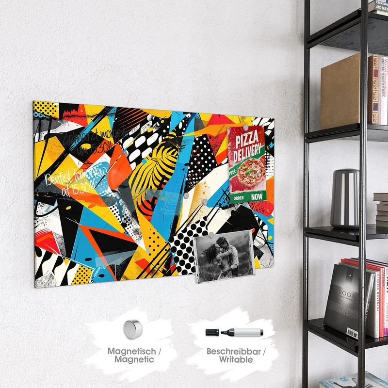 Magnettafel - Pop Art Collage