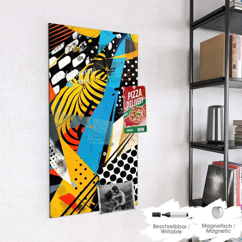 Magnettafel - Pop Art Collage
