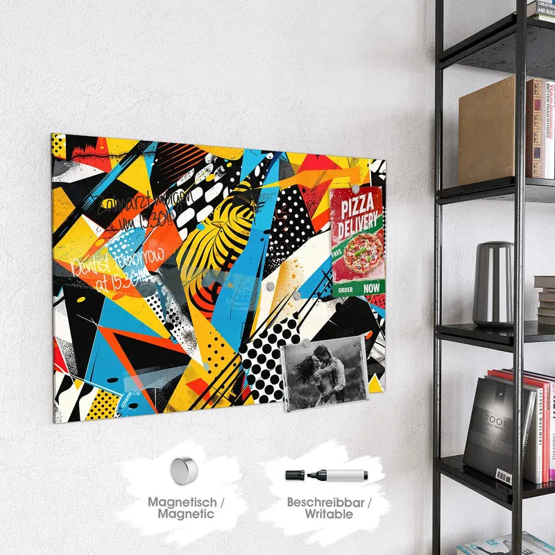 Magnettafel - Pop Art Collage