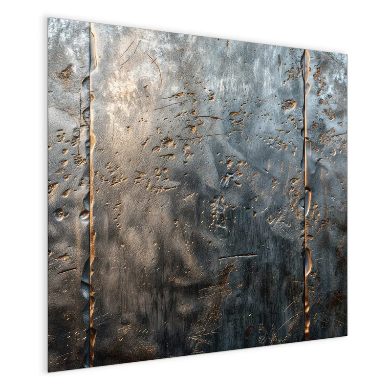 Magnettafel - Rostige Stahlplatten
