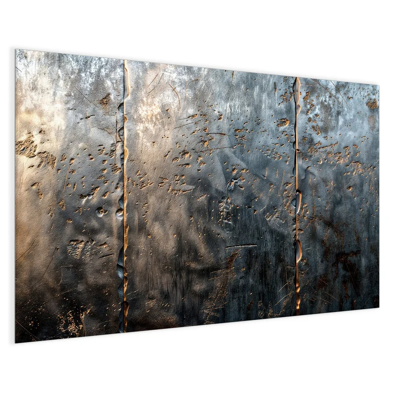 Magnettafel - Rostige Stahlplatten