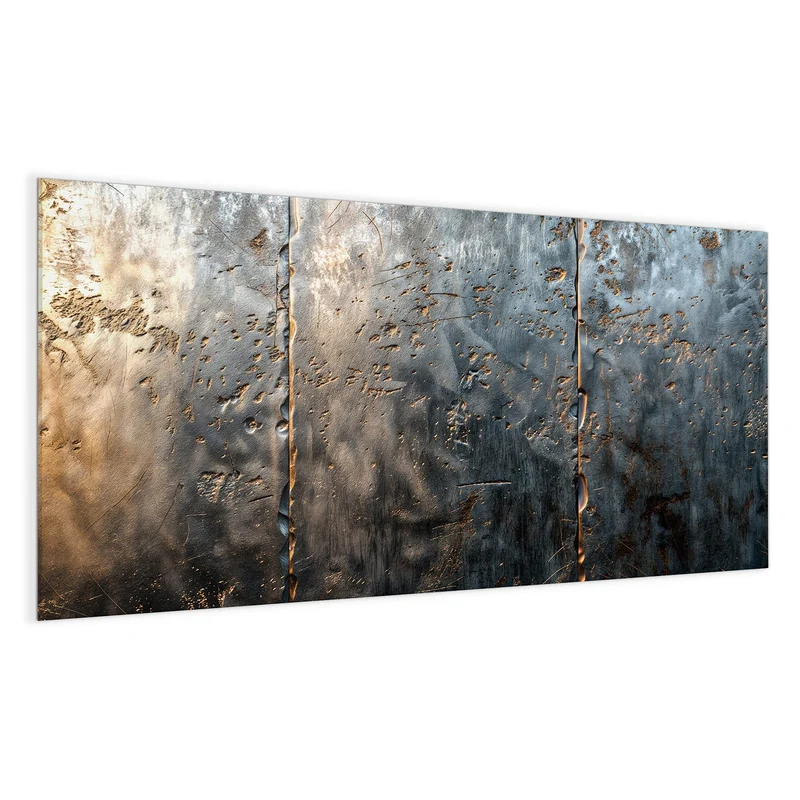 Magnettafel - Rostige Stahlplatten