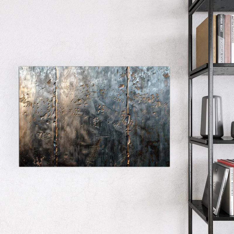 Magnettafel - Rostige Stahlplatten
