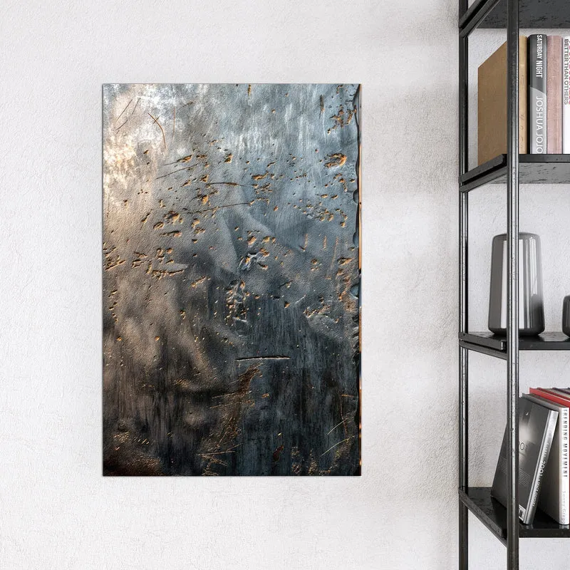 Magnettafel - Rostige Stahlplatten