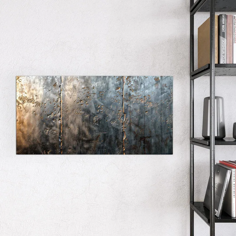 Magnettafel - Rostige Stahlplatten