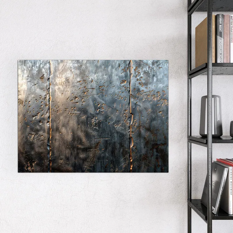 Magnettafel - Rostige Stahlplatten