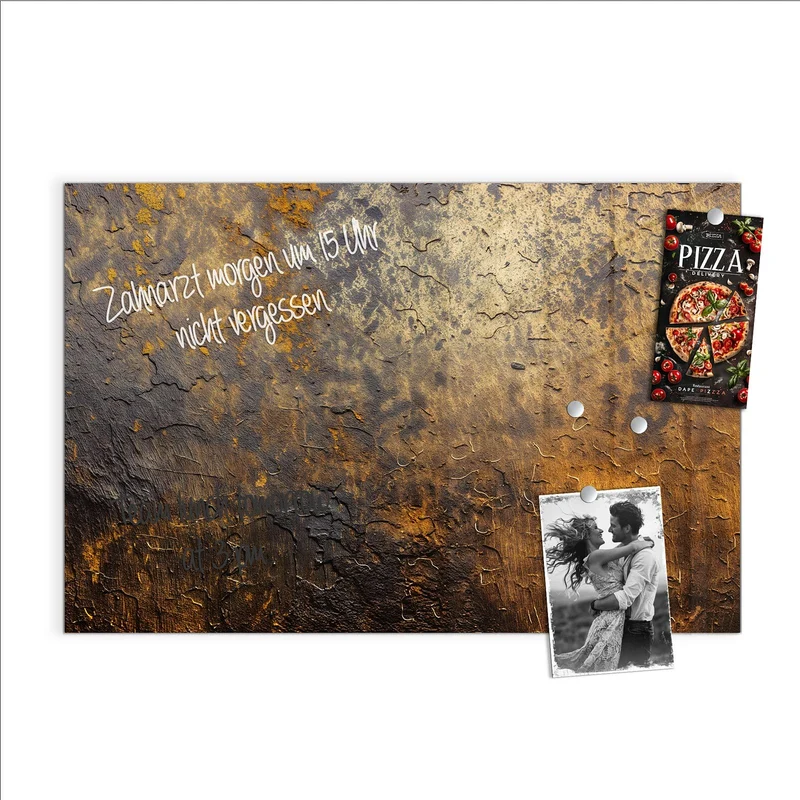 Magnettafel - Goldbrauner Rost