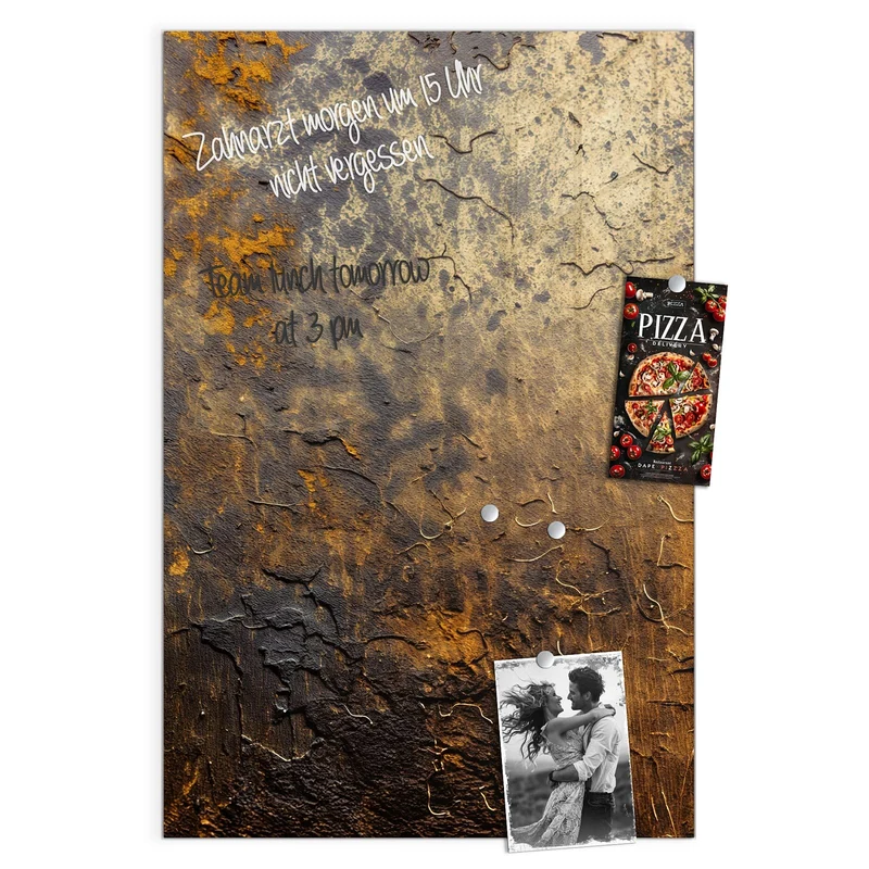Magnettafel - Goldbrauner Rost