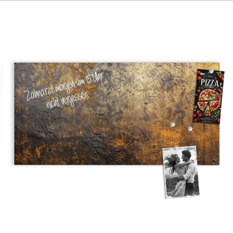 Magnettafel - Goldbrauner Rost