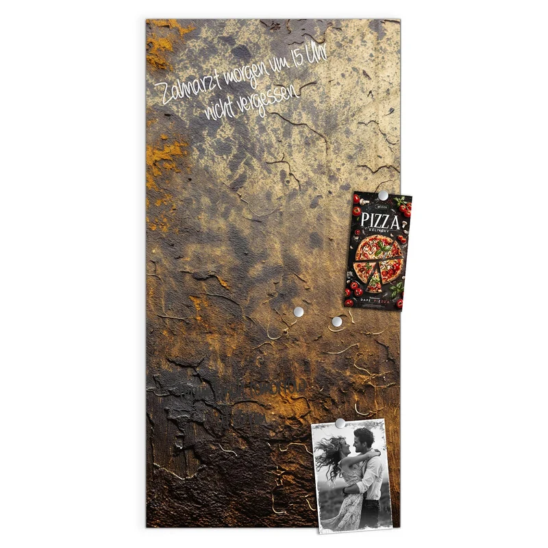 Magnettafel - Goldbrauner Rost