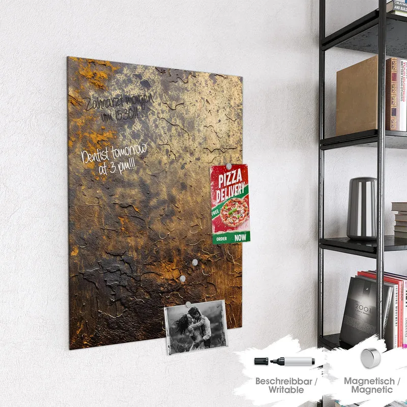 Magnettafel - Goldbrauner Rost