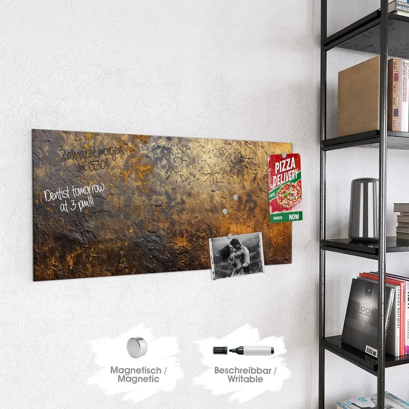 Magnettafel - Goldbrauner Rost