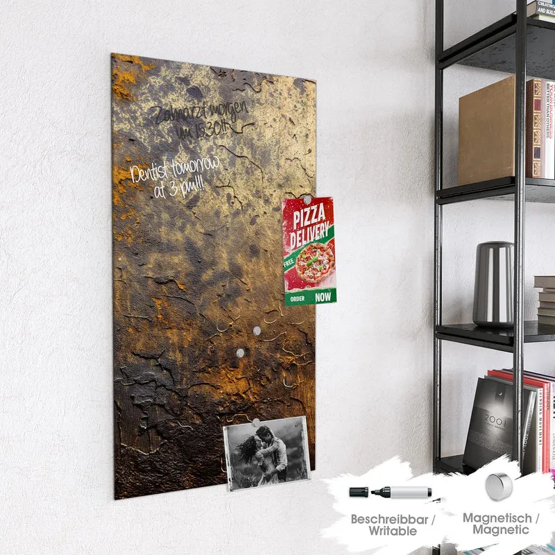 Magnettafel - Goldbrauner Rost