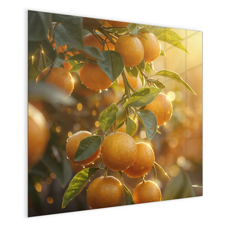 Magnettafel - Sonnengeflutete Orangen