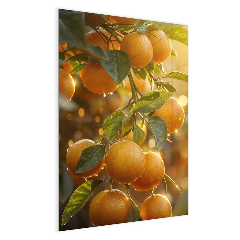 Magnettafel - Sonnengeflutete Orangen
