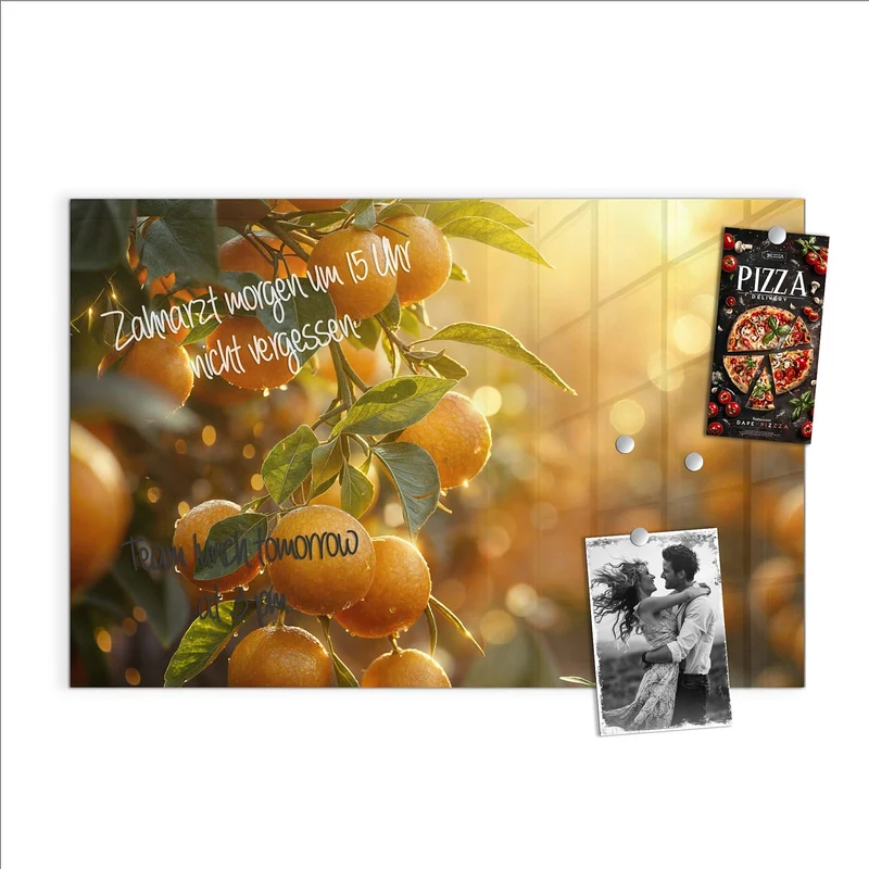 Magnettafel - Sonnengeflutete Orangen